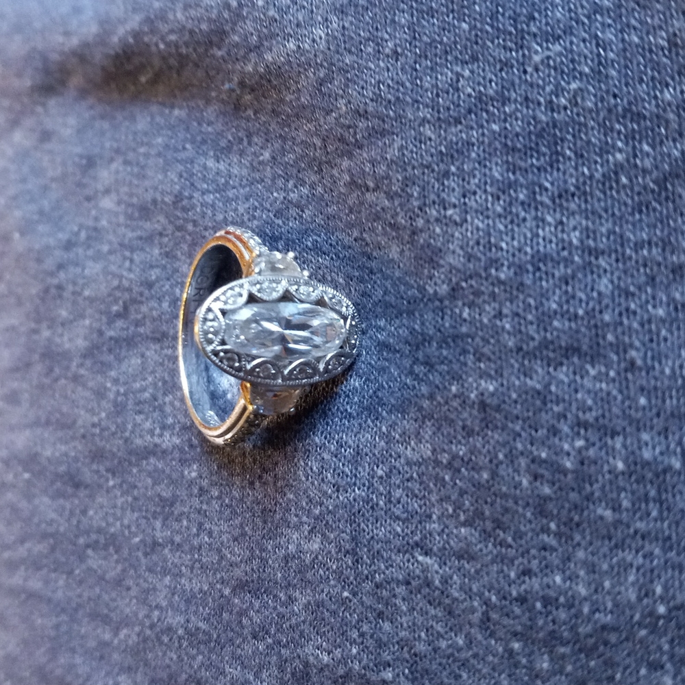 Tacori IV Sterling Silver CZ Ring